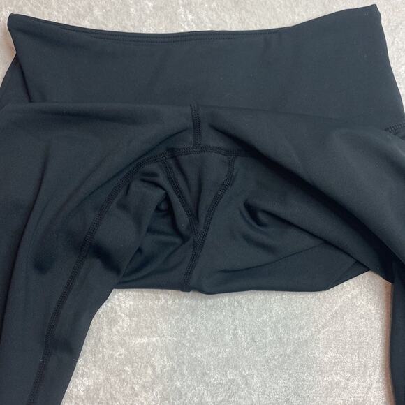 Zyia Black with Yellow and White strips on one leg Leggings Size 4 - Picture 6 of 6